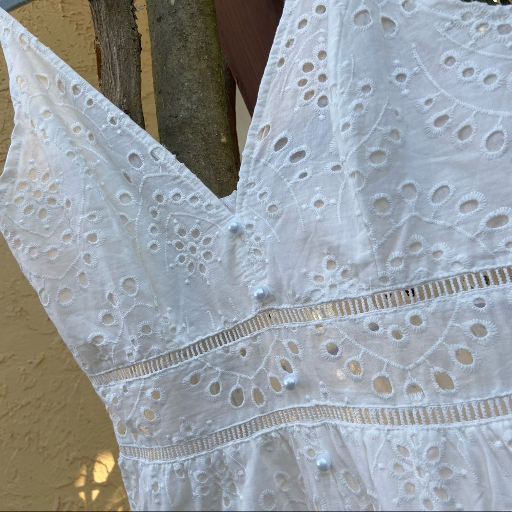 NWT Simplee lace maxi white dress - Picture 4 of 6